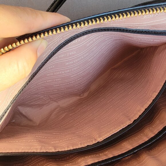 KATE SPADE Bleecker Black Saffiano Leather Large Zip Top Tote Bag - Picture 12 of 15